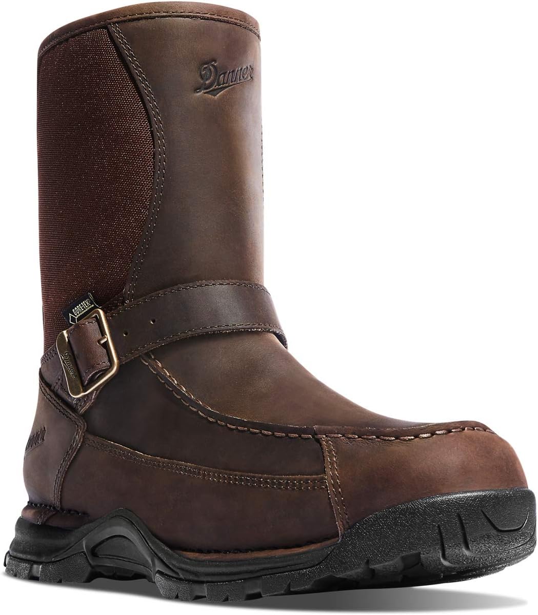 

Мужские охотничьи и походные ботинки Danner Sharptail с задней молнией, 10” - водонепроницаемая обувь из цельнозернистой кожи и нейлона 900D с мембраной Gore-Tex и протекторной подошвой, темно-коричневый