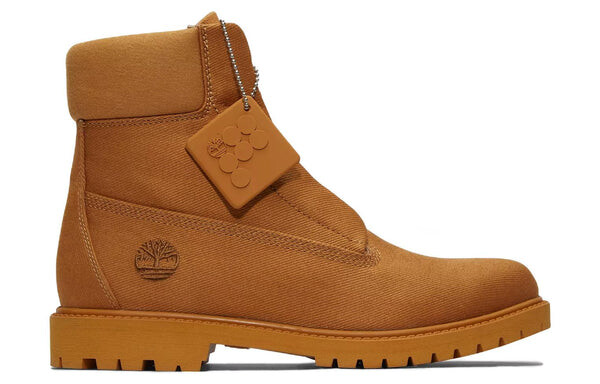 Кроссовки x pangaia waterproof 6 inch boots 'wheat' Timberland, желтый — фото 2