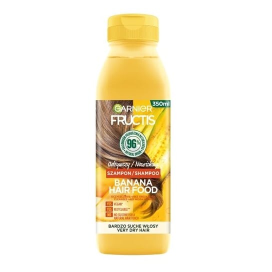 

Питательный шампунь для очень сухих волос, 350 мл Garnier, Fructis Banana Hair Food