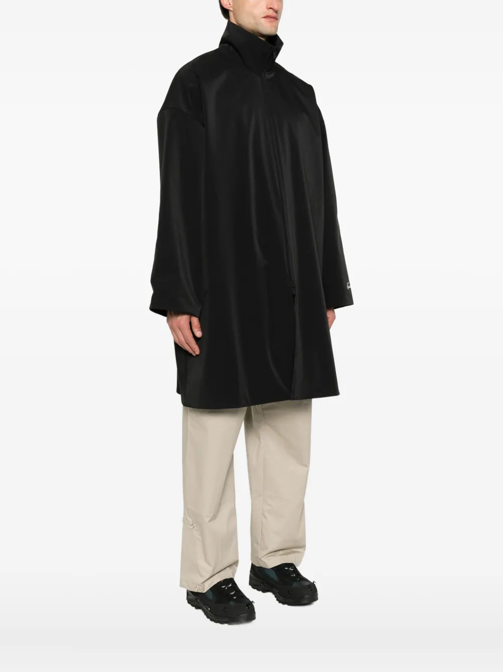 Пальто на молнии с рукавами три четверти FEAR OF GOD ESSENTIALS, черный — фото 3