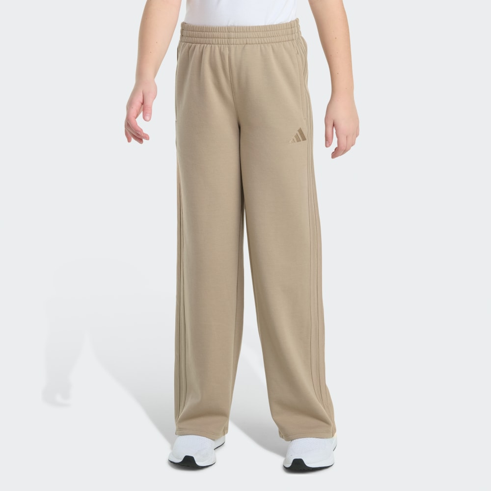 

Спортивные брюки Adidas Elastic Waistband 3-Stripe Wide Leg Training Pant, цвет Chalky Brown