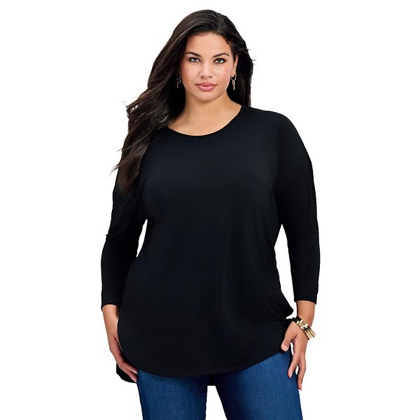 

Туника Faye с отстегивающимся шарфом для женщин plus size Avenue, Black, Черный, Туника Faye с отстегивающимся шарфом для женщин plus size Avenue, Black
