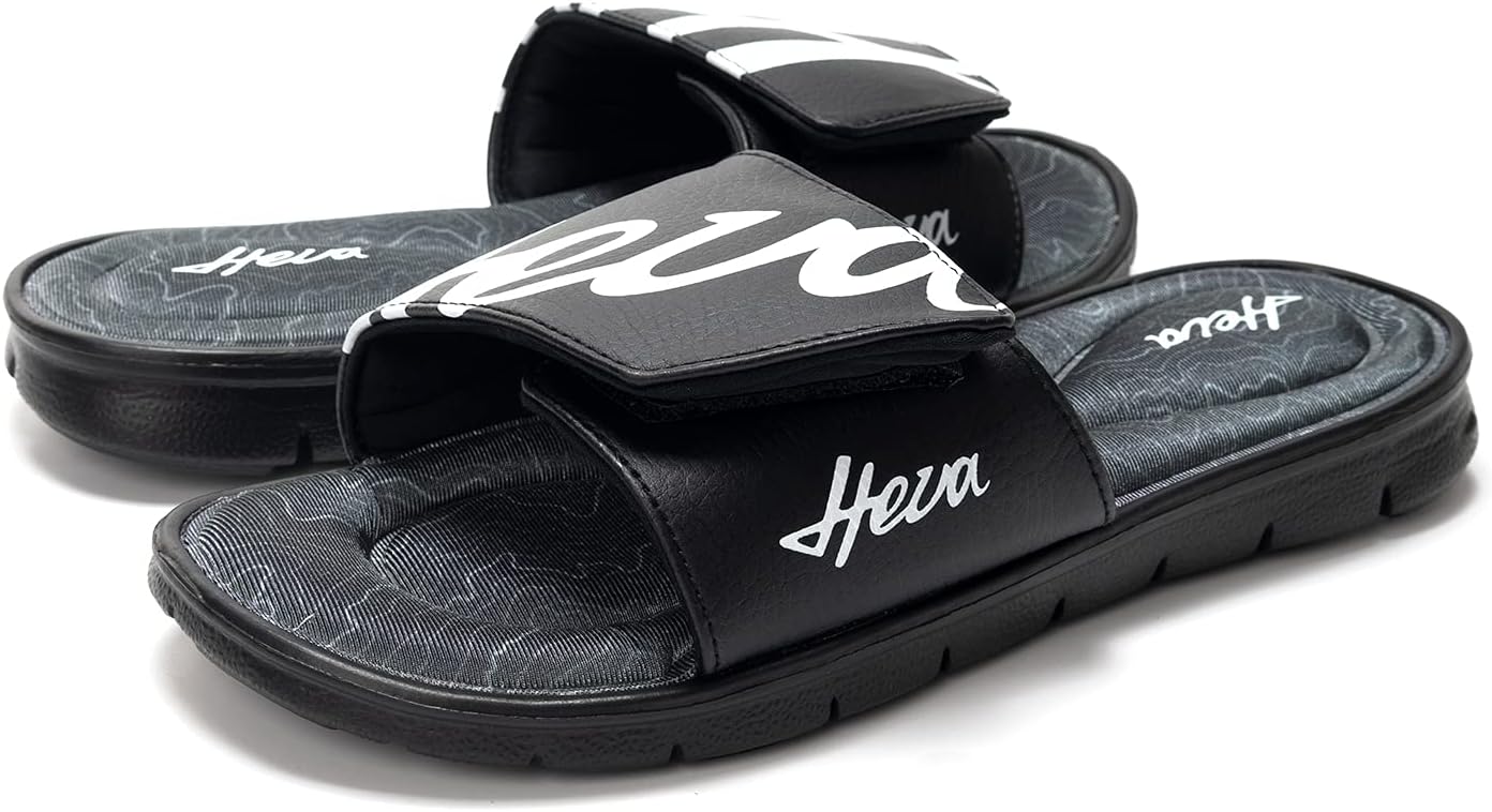 

Сандалии с эффектом памяти FUNKYMONKEY для мужчин, уличные с регулируемыми ремешками и графическим дизайном, черный