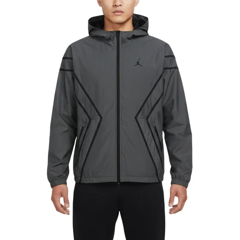 Куртка мужская с капюшоном Jordan Charcoal Gray