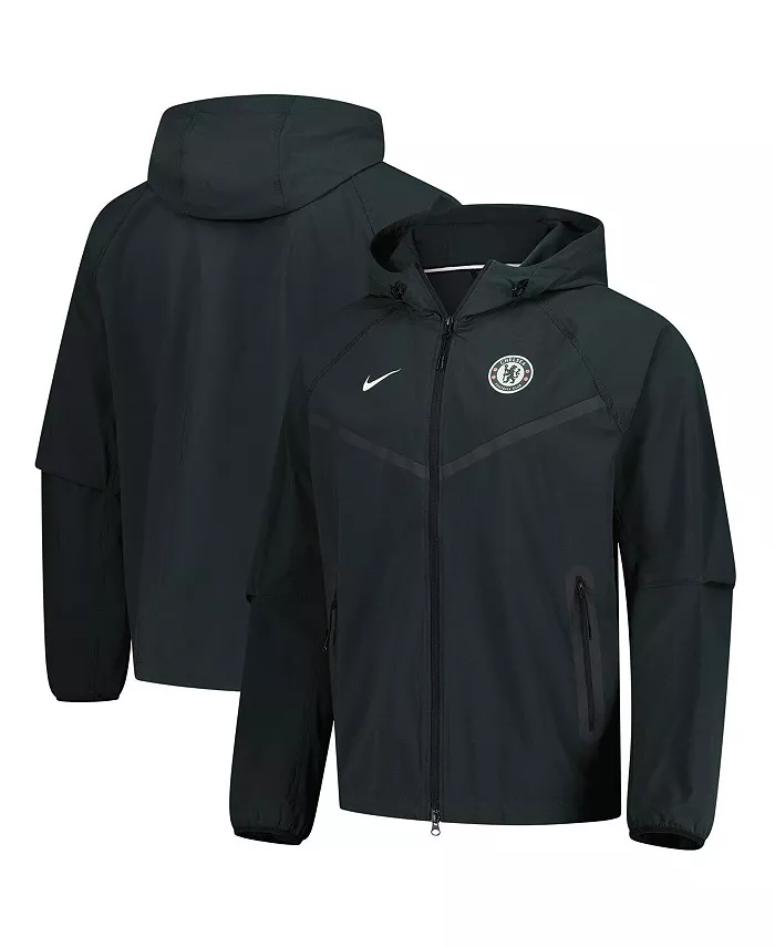 

Мужская темно-зеленая худи на молнии Chelsea Tech Fleece реглан Nike