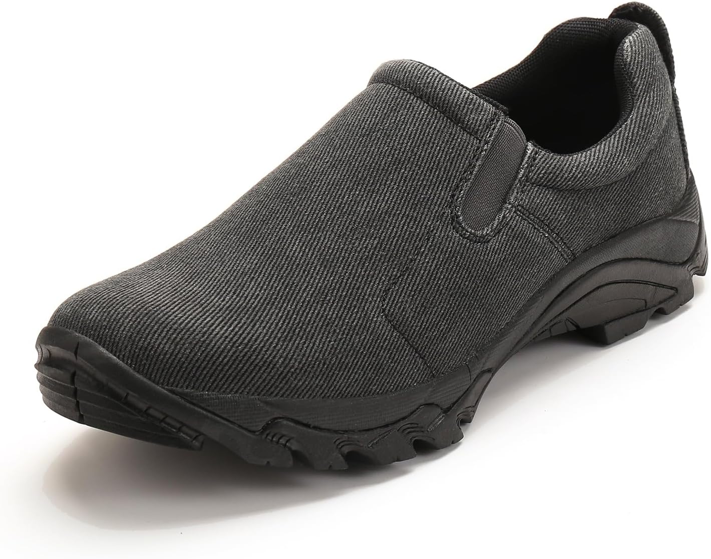 

Мужские водонепроницаемые слипоны, легкие камуфляжные садовые туфли, удобная ходьба с стальной вставкой R Runfun, темно-серый