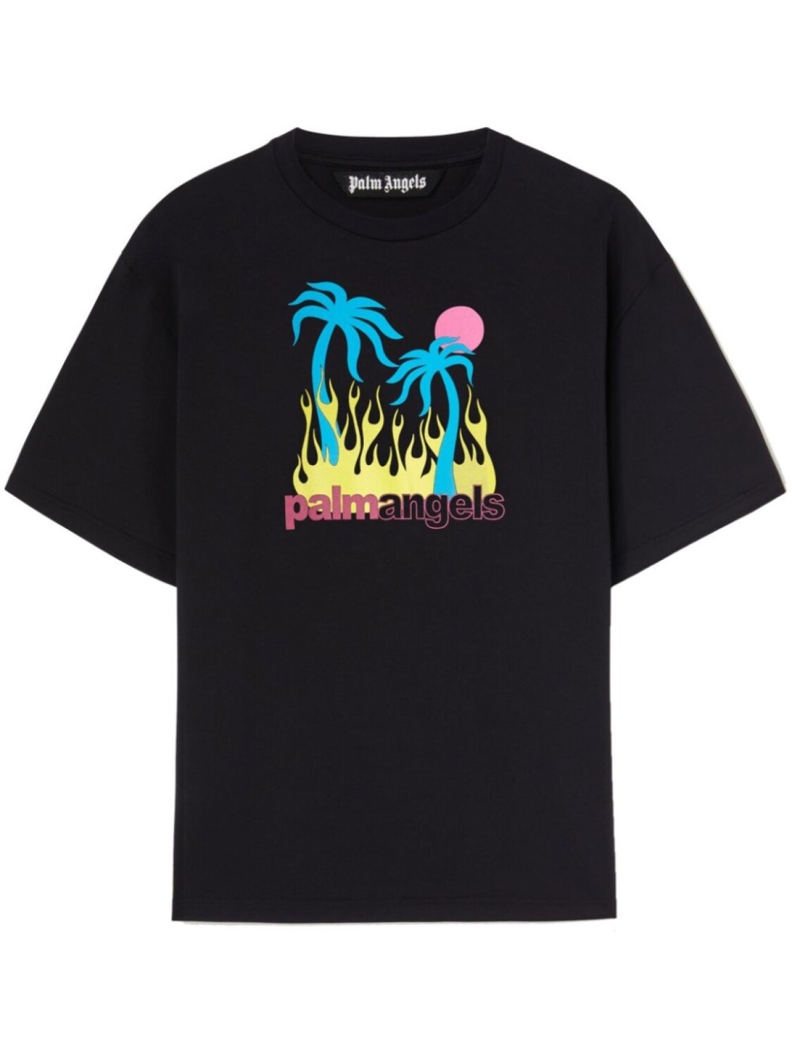 

Palm Angels футболка Burning Oasis, черный