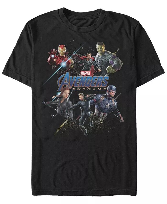 

Мужская футболка Marvel Avengers Endgame Splatter Group, с коротким рукавом Fifth Sun, черный