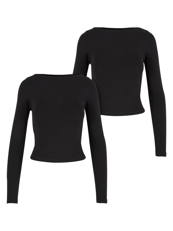 

Лонгслив Urban Classics, цвет black+black