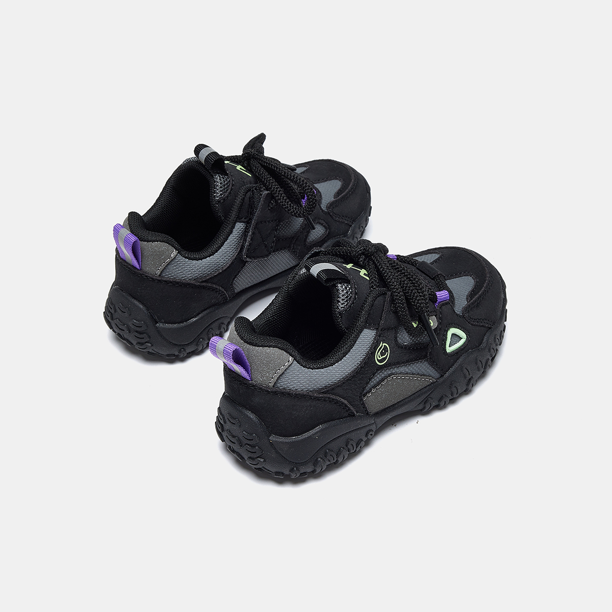 Synthetic Leather Anti Kick And Abrasion Resistant Low top Kids' Outdoor Shoes Kids' MQD, черный — фото 3