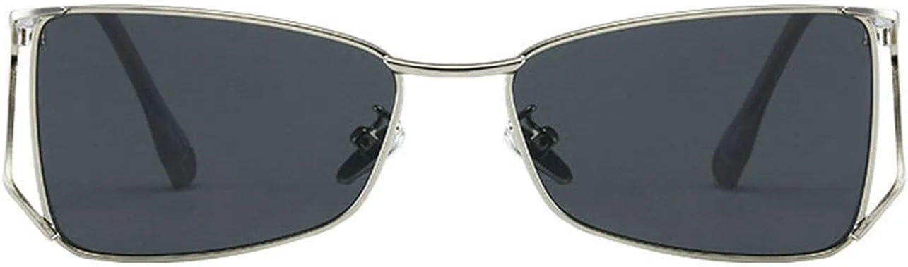 

Винтажные солнцезащитные очки Laureles «кошачий глаз» для женщин, квадратная металлическая оправа, большие солнцезащитные очки для мужчин, летние очки, C2