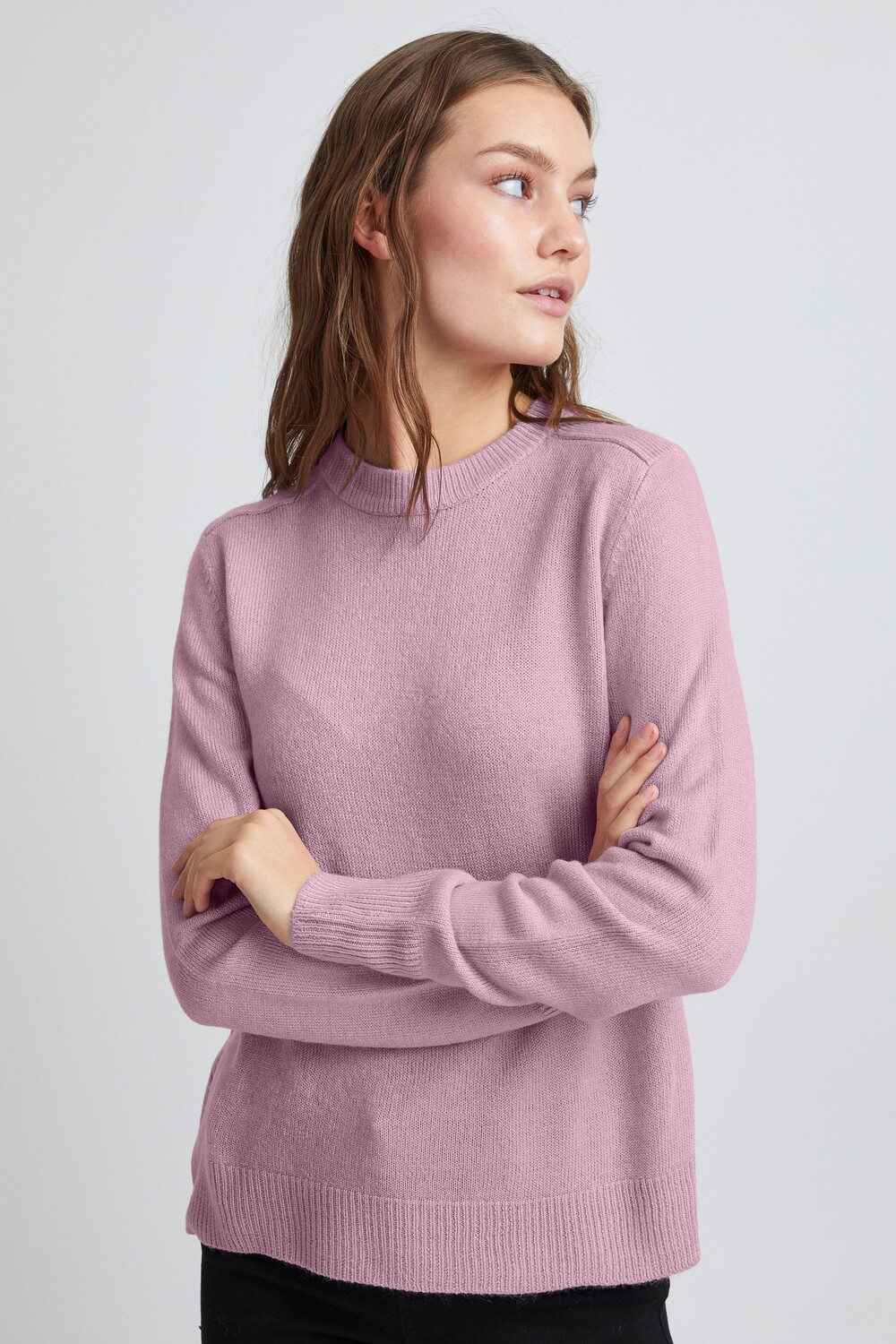 

Свитер b.young Strick BYMALEA JUMPER 5 20810780, фиолетовый