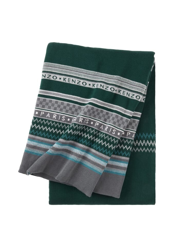 

Плед KENZO Home Kjakado, зеленый