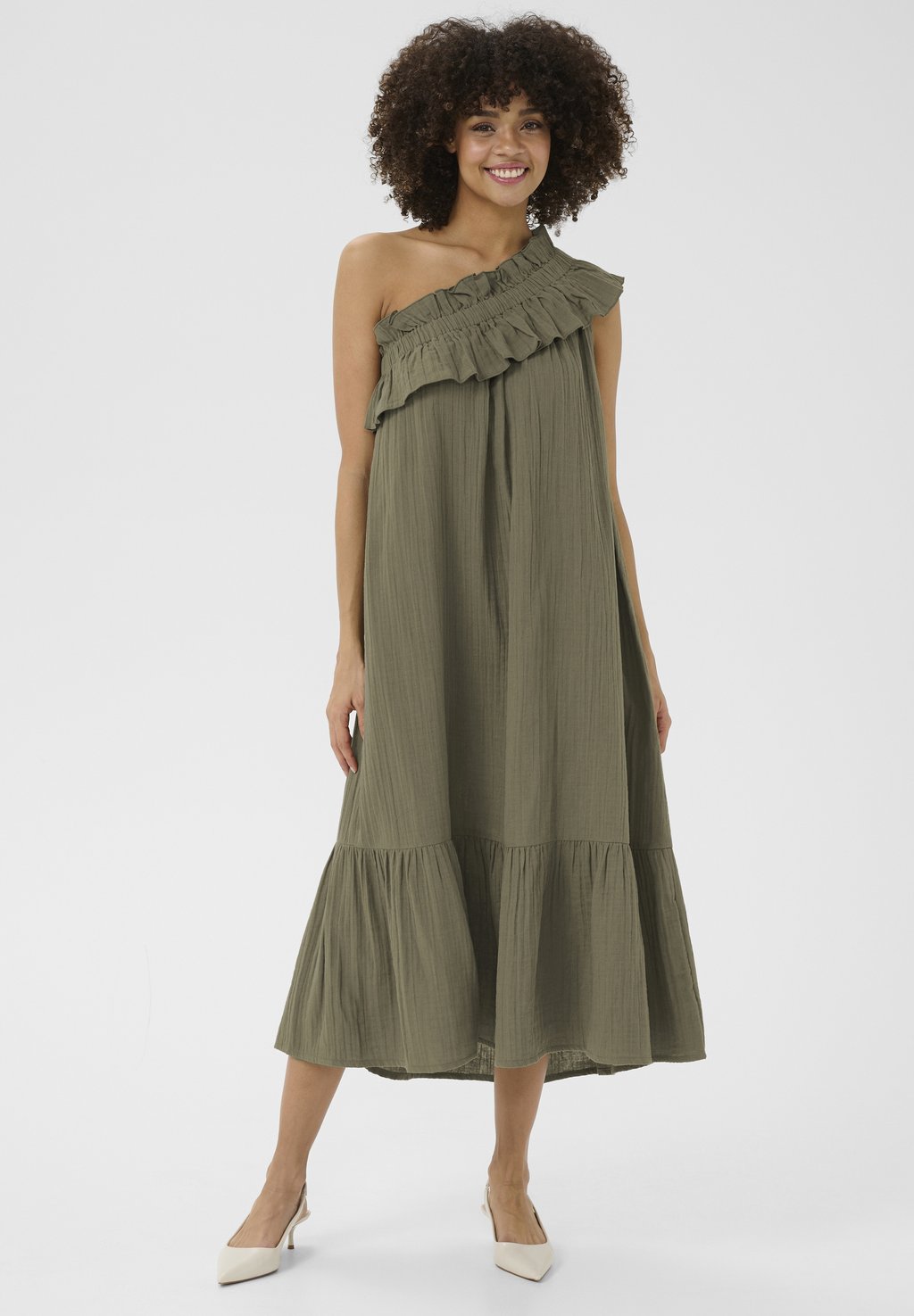 

Платье CUELINA ONE SHOULDER Culture, зеленый