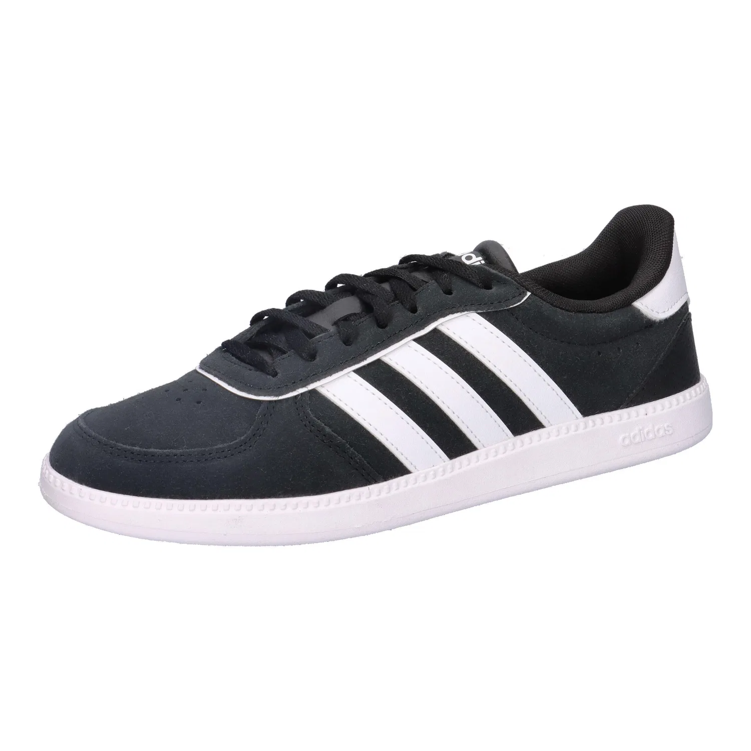 Детские кроссовки для девочек с замшевым верхом BREAKNET SLEEK J Adidas, Schwarz / Weiss / Schwarz