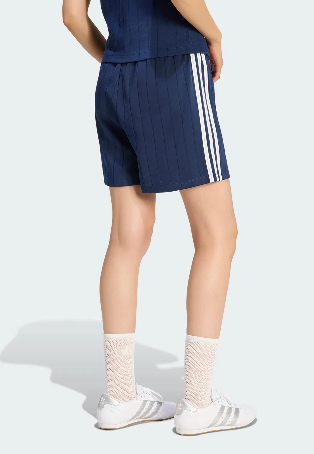 Шорты Adidas Originals свободного кроя Firebird темно-синего цвета — фото 3