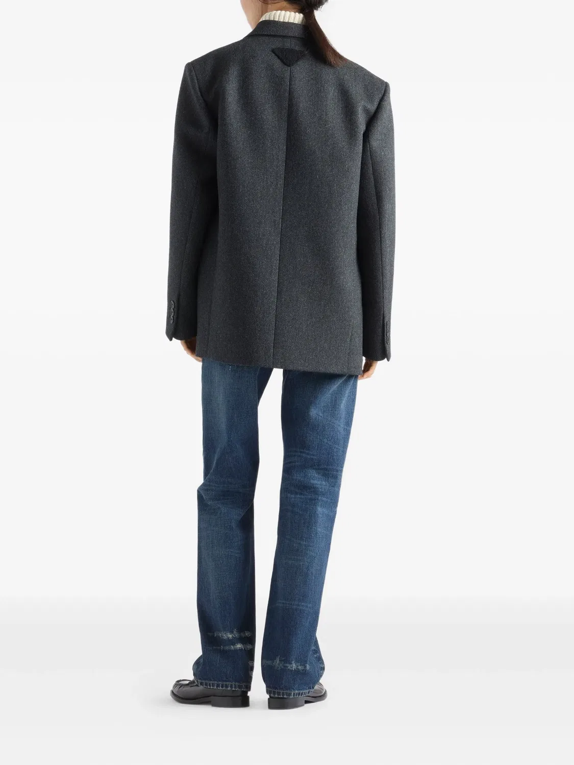 Джинсы с Five-Pocket Prada, синий — фото 2