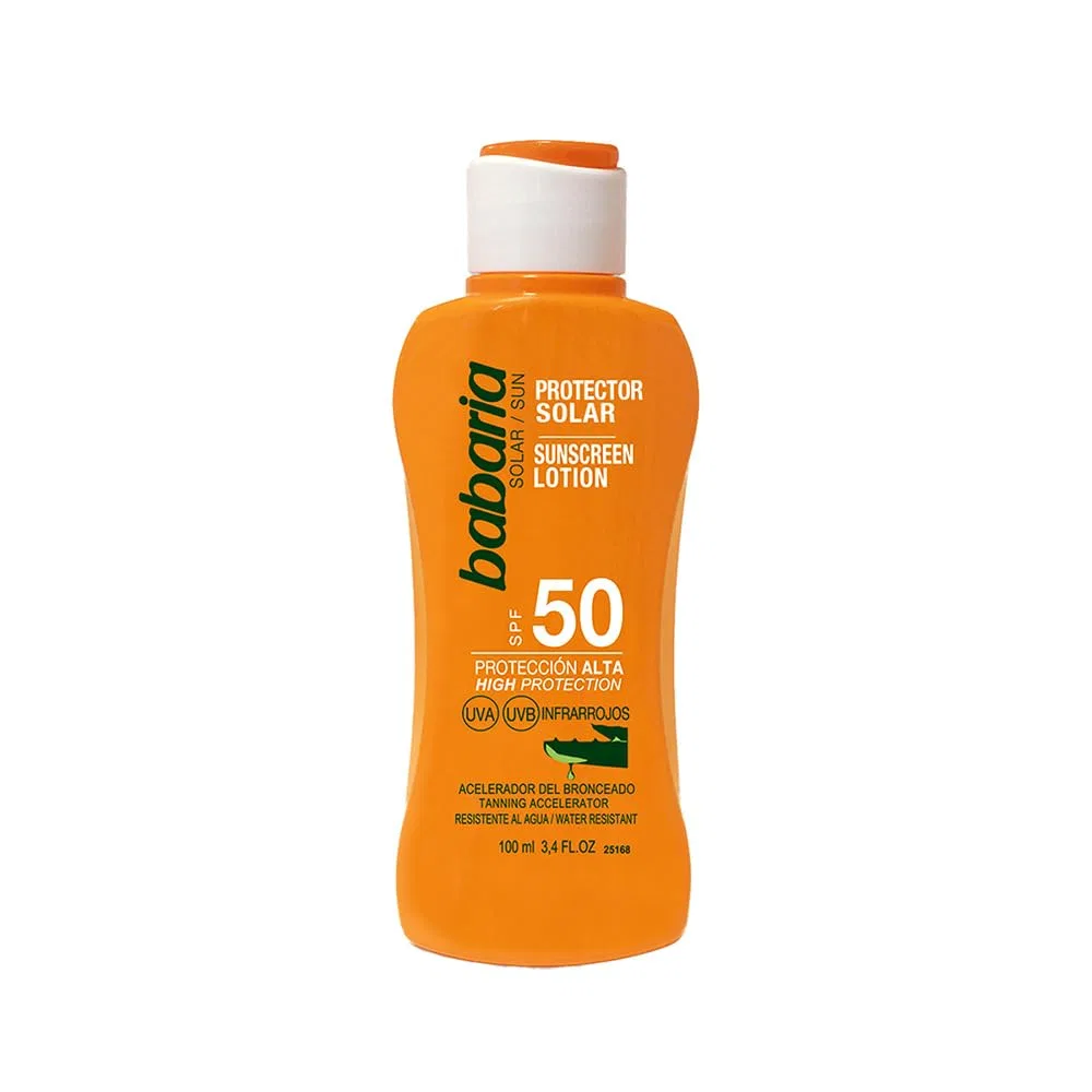 Солнцезащитное молочко SPF50+ Babaria с алоэ вера, 100 мл