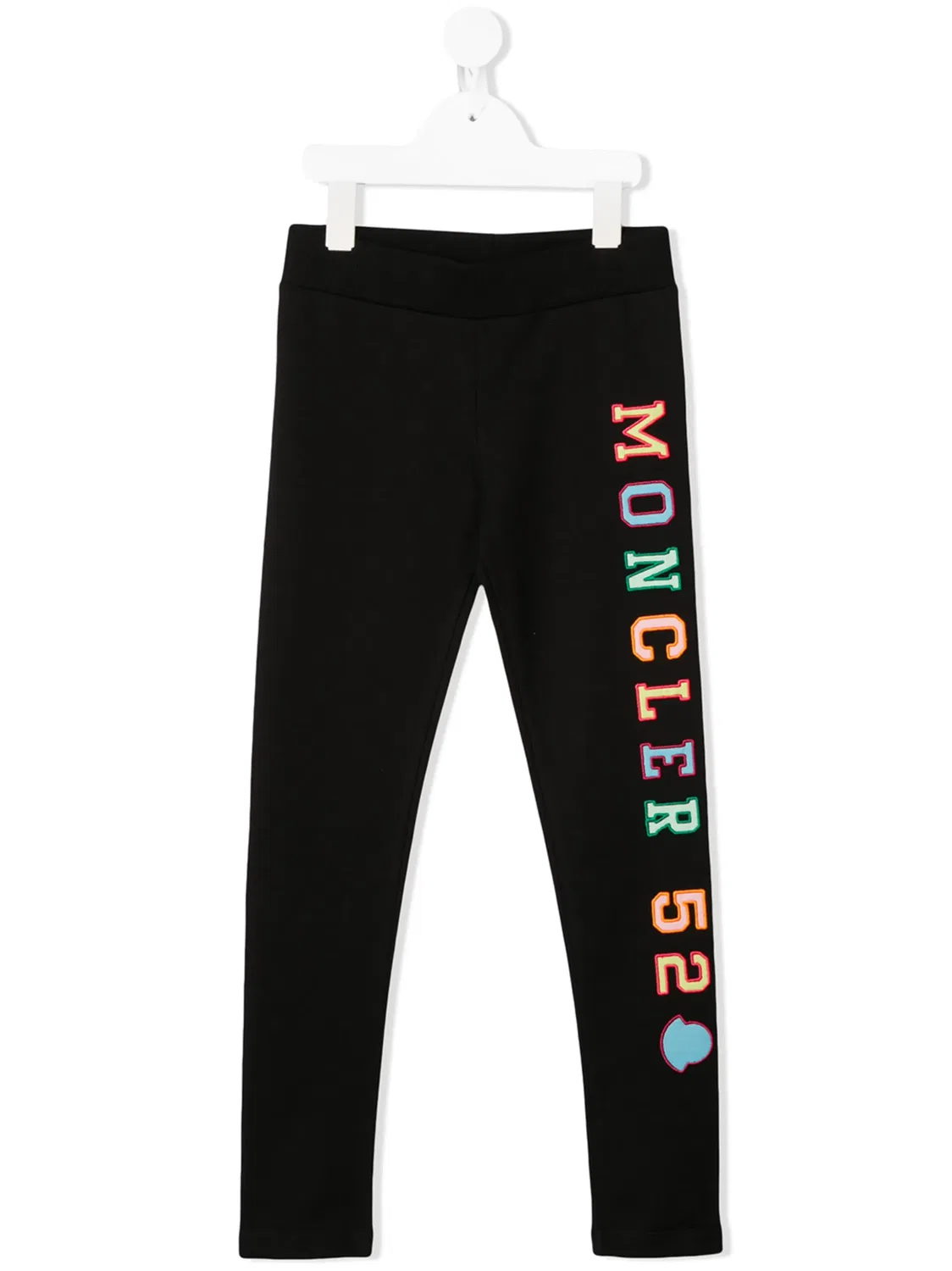 Leggings с вышивкой логотипа Moncler, черный