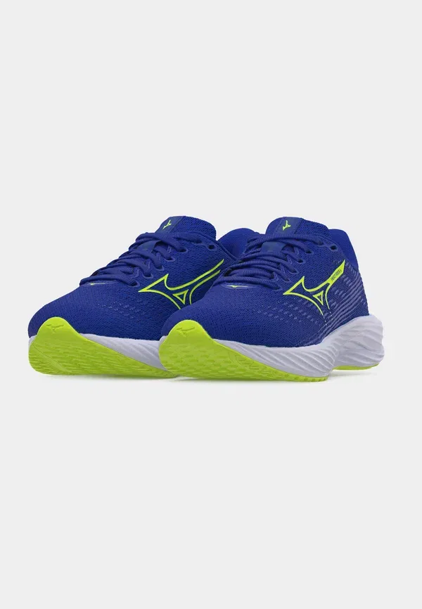 Кроссовки беговые Enerzy Rider Jr Unisex Mizuno Surf the Web, Lightning Yellow, желтый — фото 3
