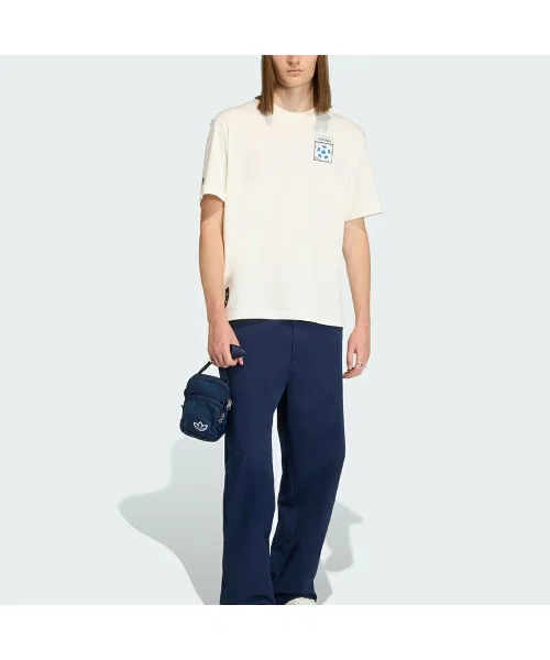 Мужская футболка с архивным принтом Adidas Originals, Белый — фото 3