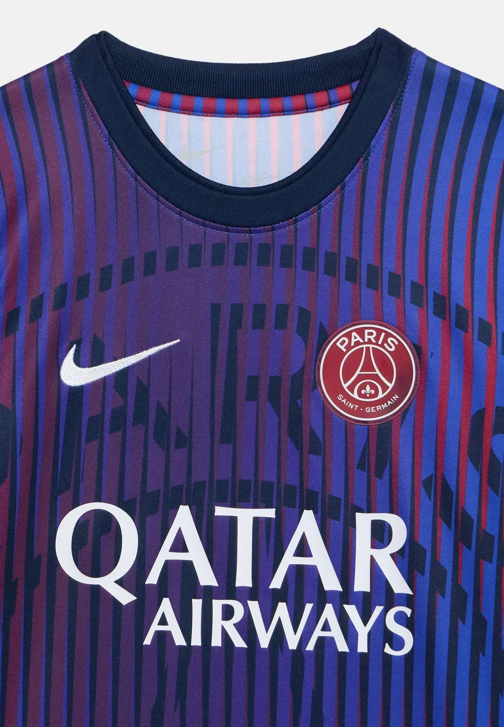 Футболка унисекс для предматчевого выездного матча "Пари Сен-Жермен" Nike Performance, College Navy/White — фото 3