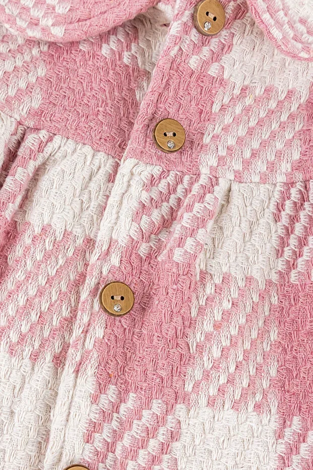 Детское пальто для девочек с принтом Babymod, Pink — фото 4