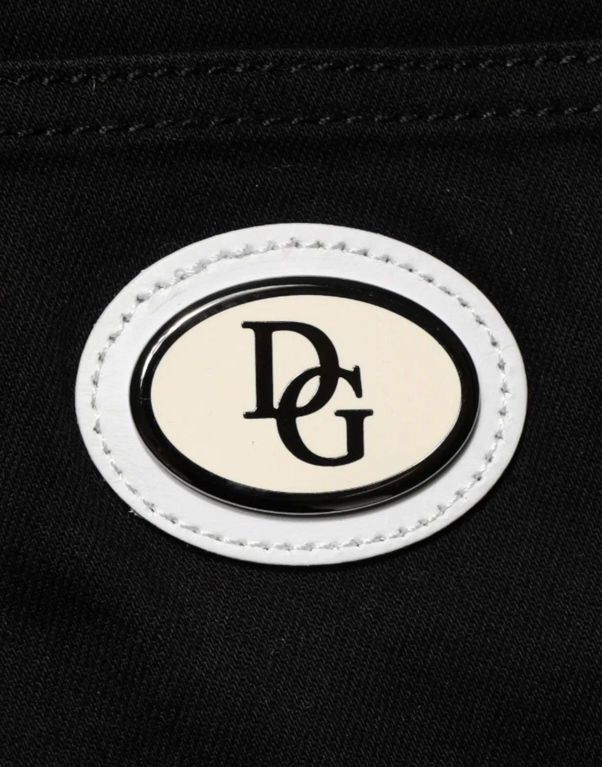 Мужские джинсы с белыми боковыми полосами Skinny Denim Jeans Dolce & Gabbana, Black — фото 3