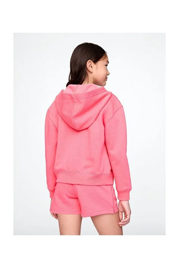 Детские свитшот для девочек хлопковый V-FRCH FT Logo FZ Gap, Pink — фото 2