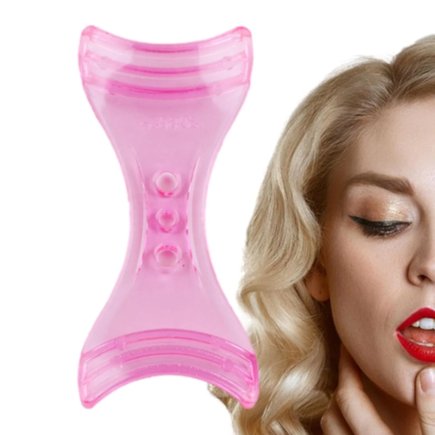 Трафарет для подводки, Generisch, Eyeliner-Baffle Rosa