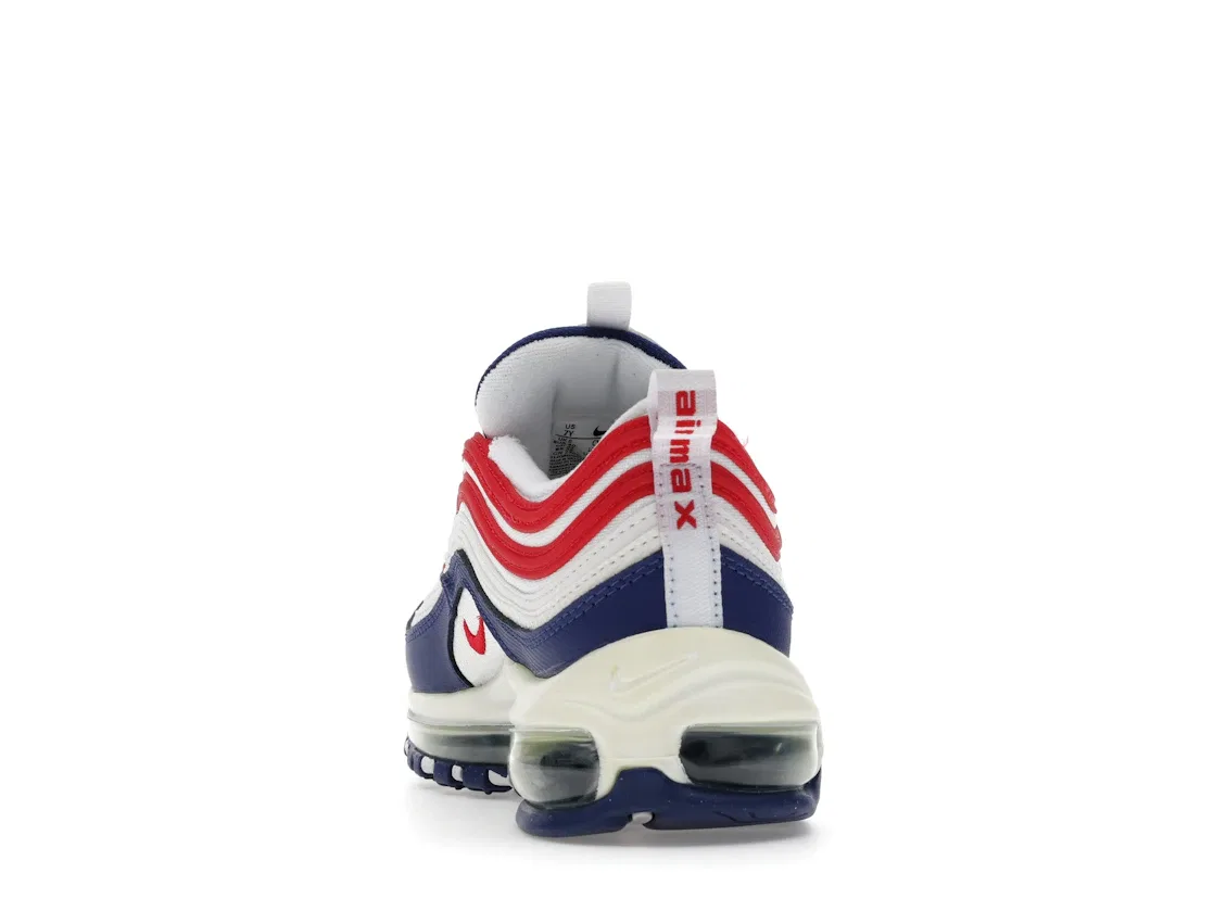 Детские кроссовки Lifestyle Nike Air Max 97, White/University Red-Game Royal — фото 4