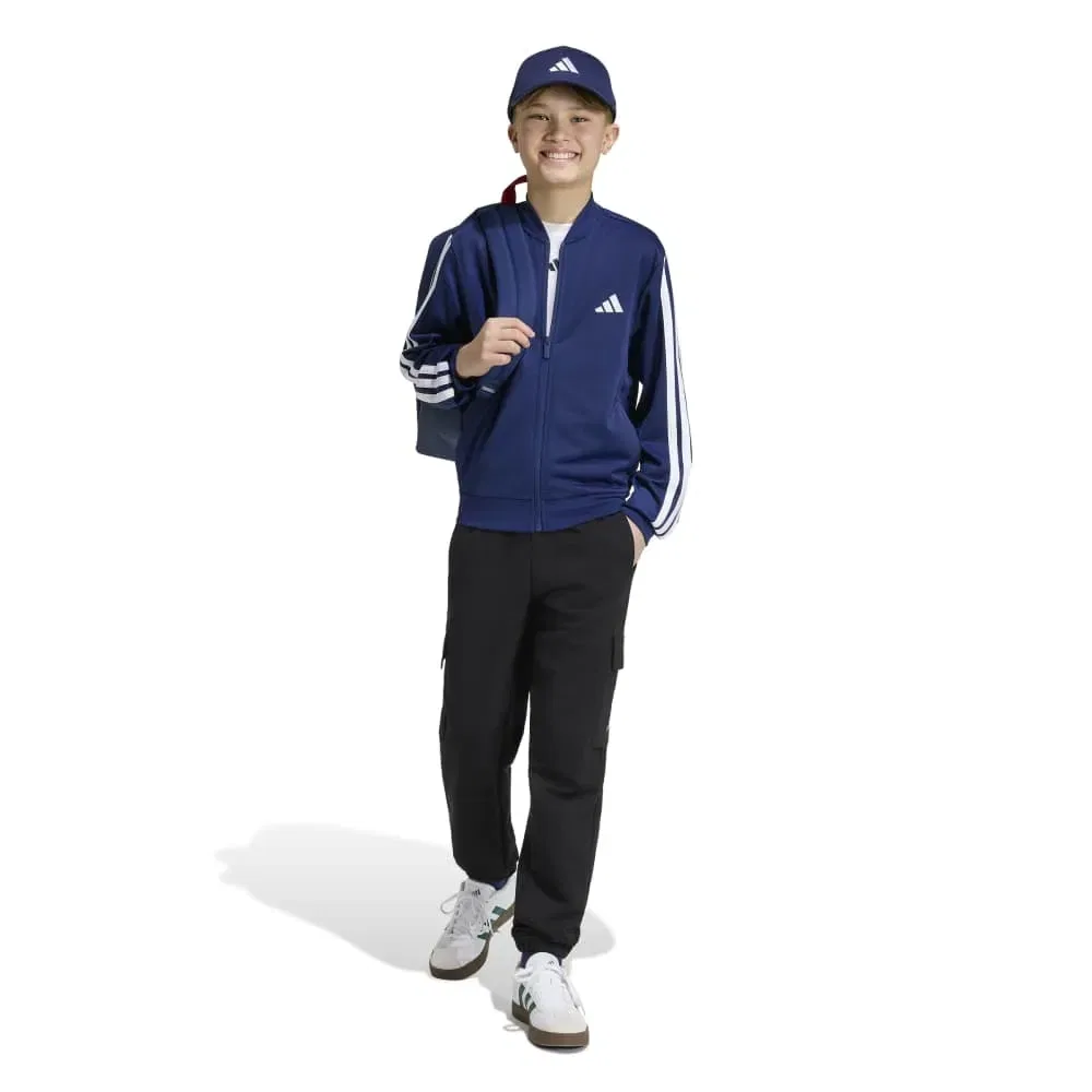 Детская куртка из трикотажа с длинным рукавом Essentials Climacool Adidas, Blue — фото 4