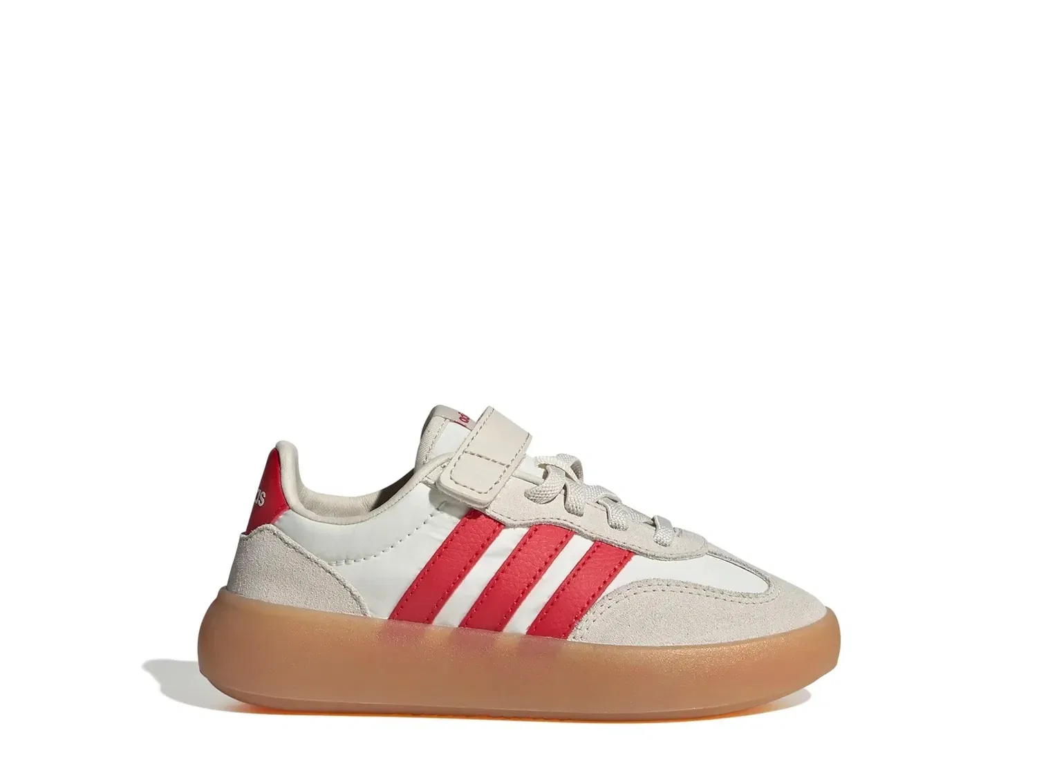 Кроссовки на шнурках с липучкой Barreda Decode, adidas, белый — фото 2