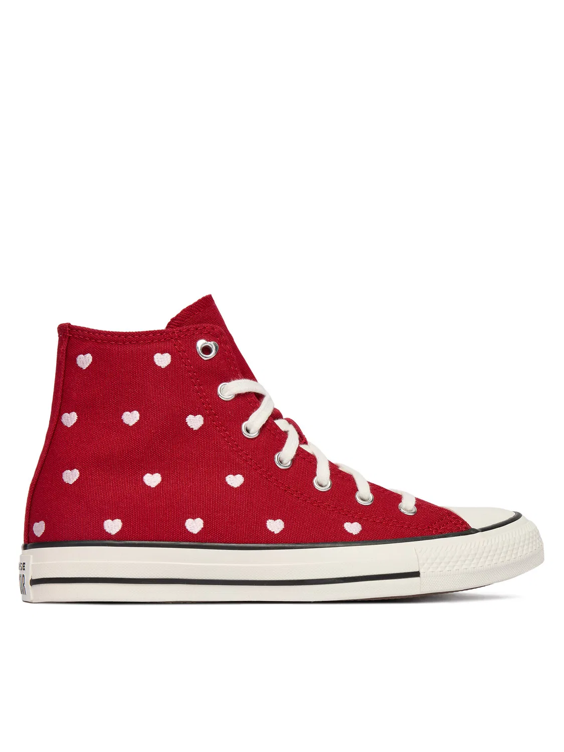 Кроссовки из ткани chuck taylor all star hearts & roses для девочки Chuck Taylor All Star Hearts Roses Converse, красный