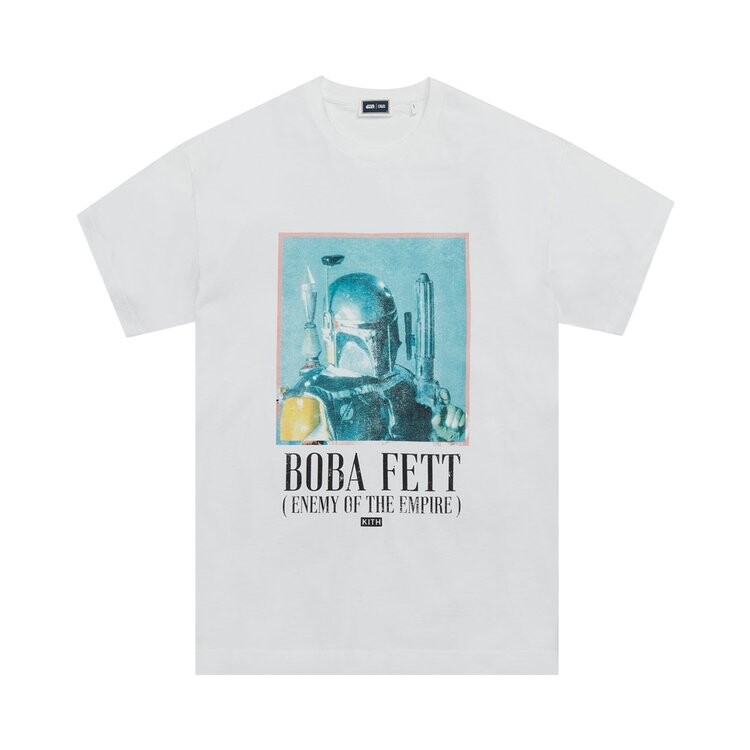 

Футболка Kith For Star Wars Boba Fett Vintage Tee 'White', белый