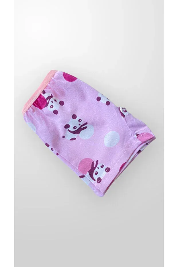 Детское для девочек комплект нижнего белья с принтом Lilac Panda Patterned, Fil Kids, Pink — фото 4