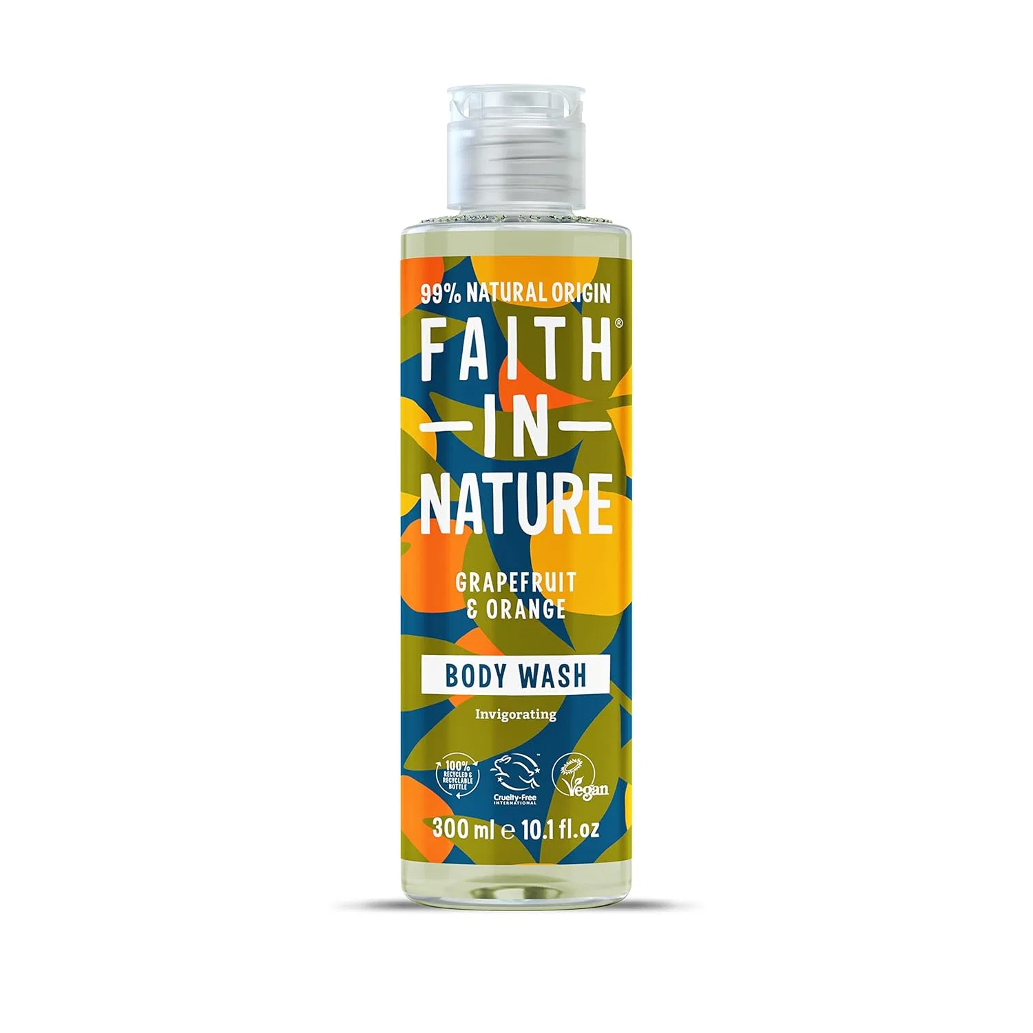Гель для душа Grapefruit & Orange, FAITH IN NATURE, 300 мл, Klar