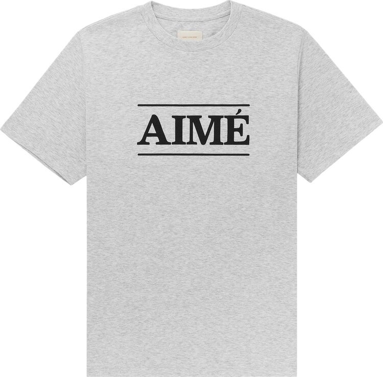 

Футболка Aimé Leon Dore Logo Tee 'Silver Mix', серый