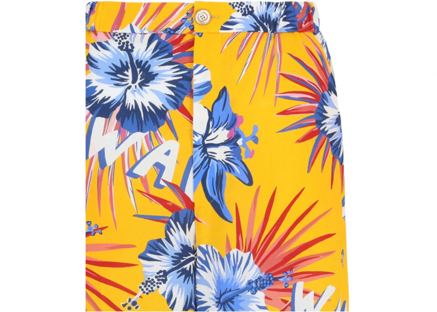 Женские шорты с принтом Wild Flower Gucci, Yellow — фото 3