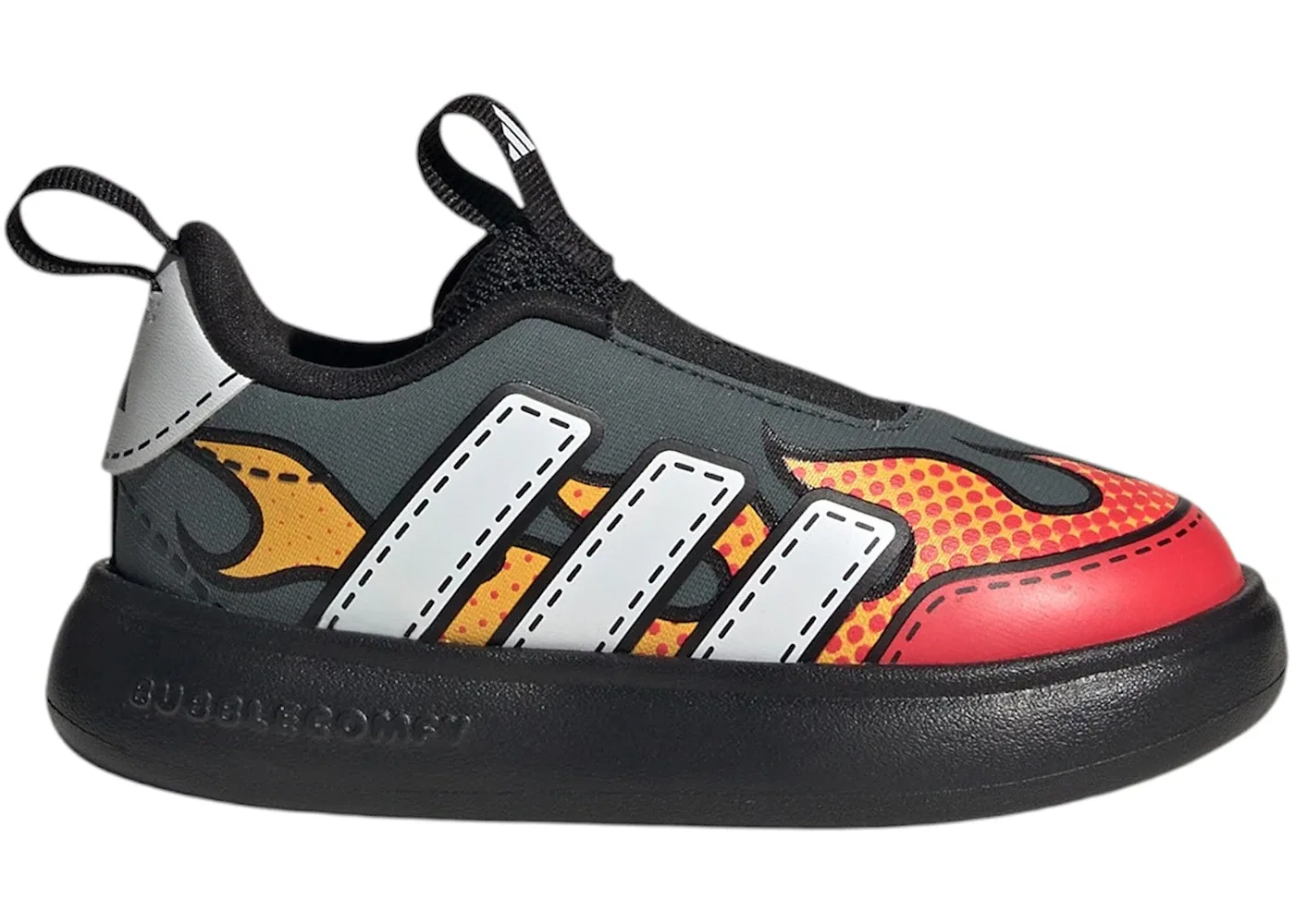 Детские кроссовки с принтом Adidas Bubblecomfy Adidas, Grey Six/Cloud White/Lucid Red
