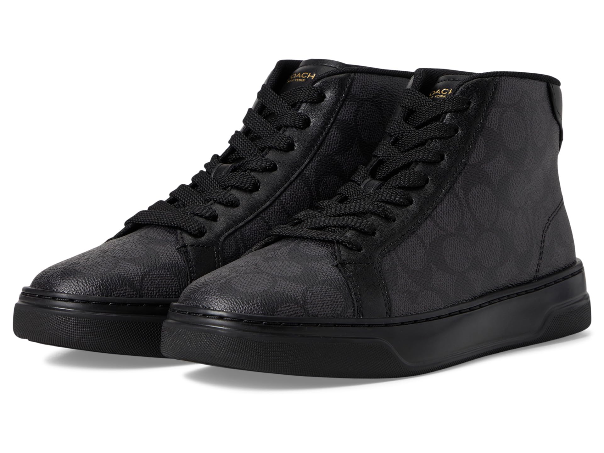 

Кроссовки COACH High Line High Top Sneaker In Signature Canvas, цвет Graphite/Black 1