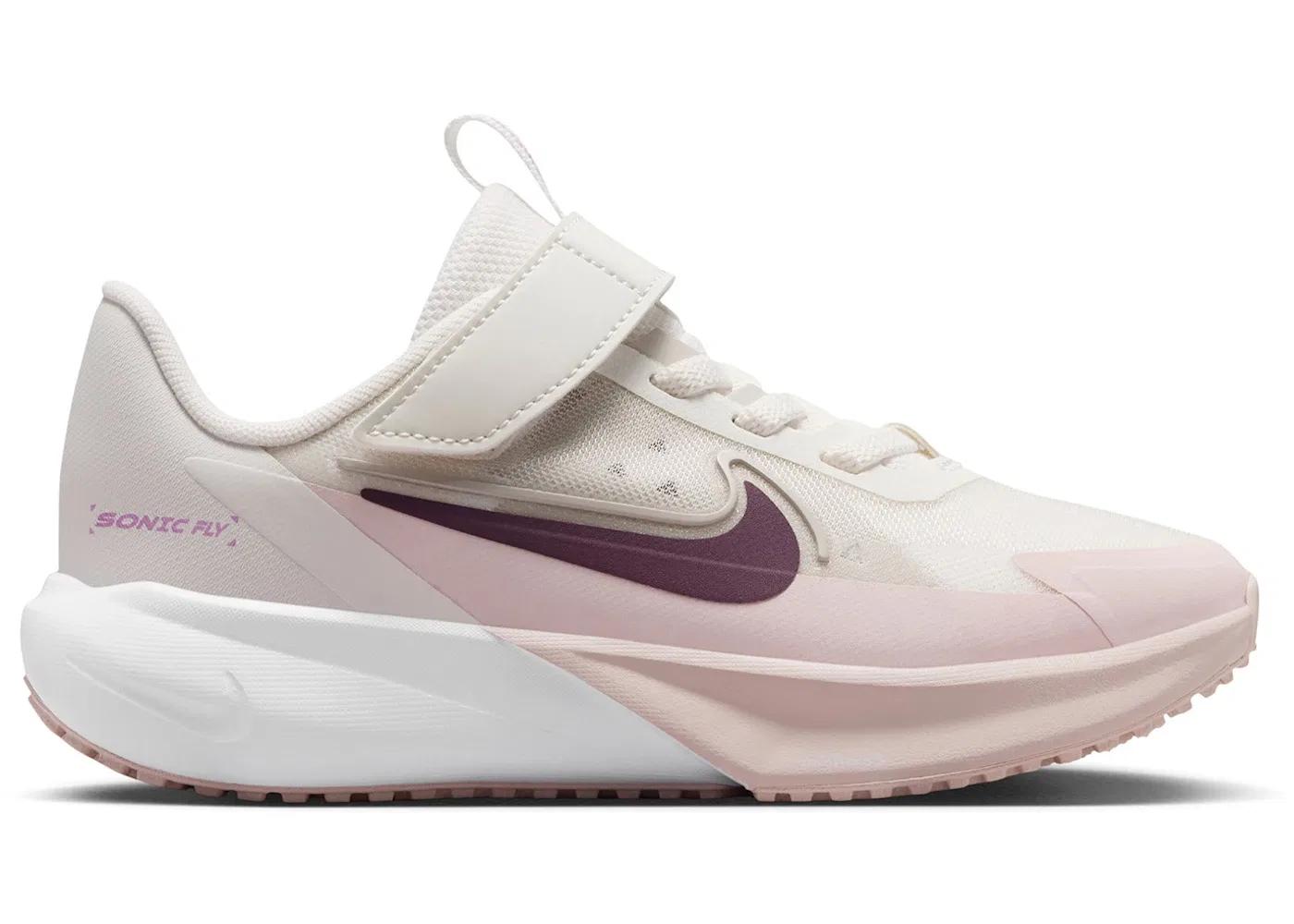 Детские кроссовки для бега с принтом Nike Sonic Fly Nike, Phantom/Cream Ii/Silt Red/Tattoo