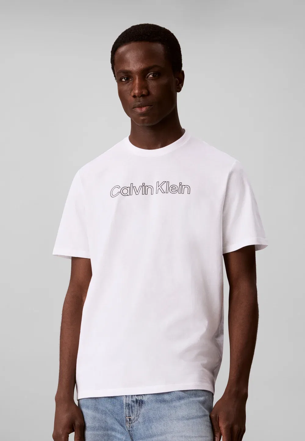 Футболка унисекс с графическим логотипом Calvin Klein, Bright White