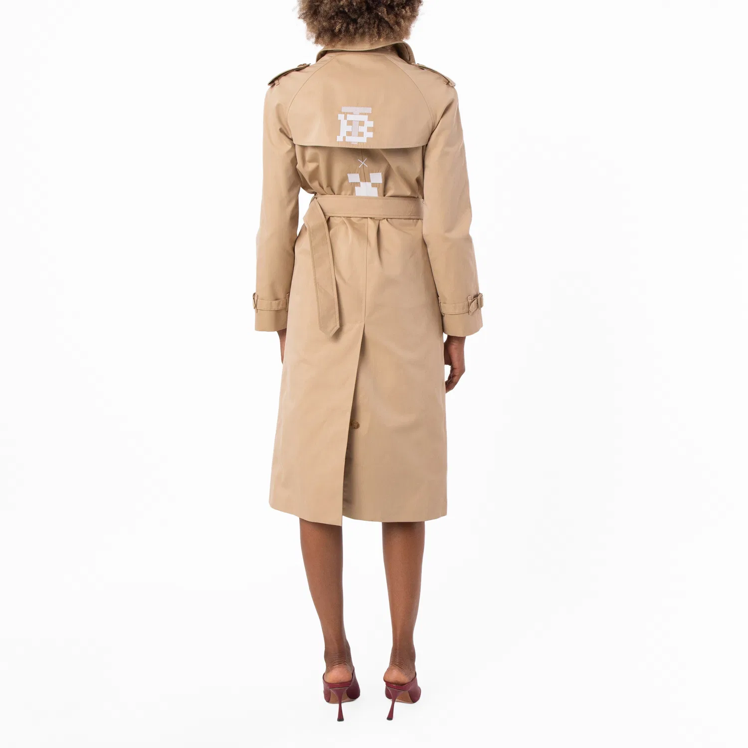 Плащ-тренч Burberry Monogram Motif Waterloo Trench Coat, Honey — фото 4