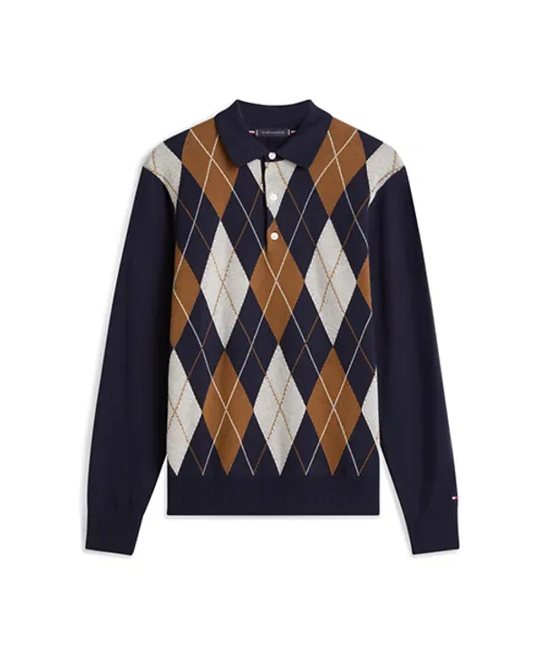 Свитер регби с ромбовидным узором, Tommy Hilfiger — фото 2