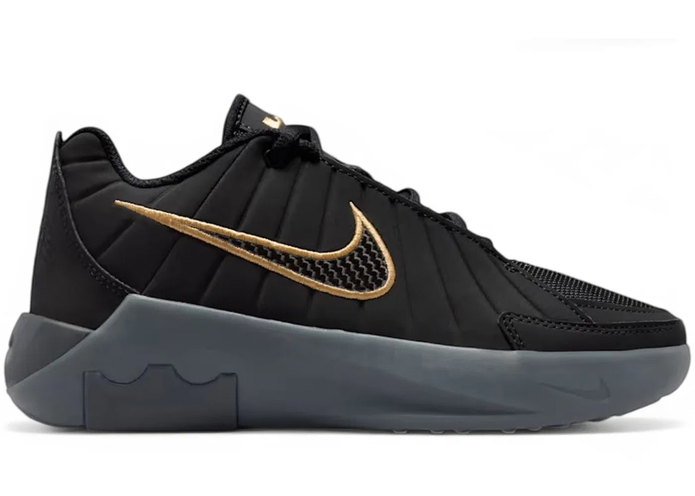 Детские кроссовки для мальчиков с высокой производительностью Nike LeBron Witness 9, Black/Black-Iron Grey