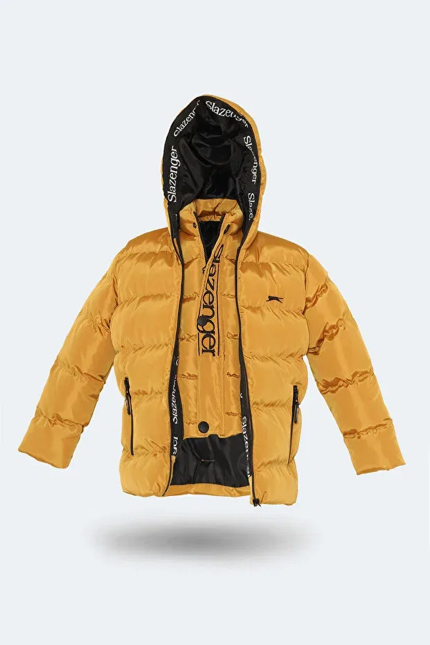 Детское пальто для девочек с капюшоном Neons Slazenger, Yellow — фото 4