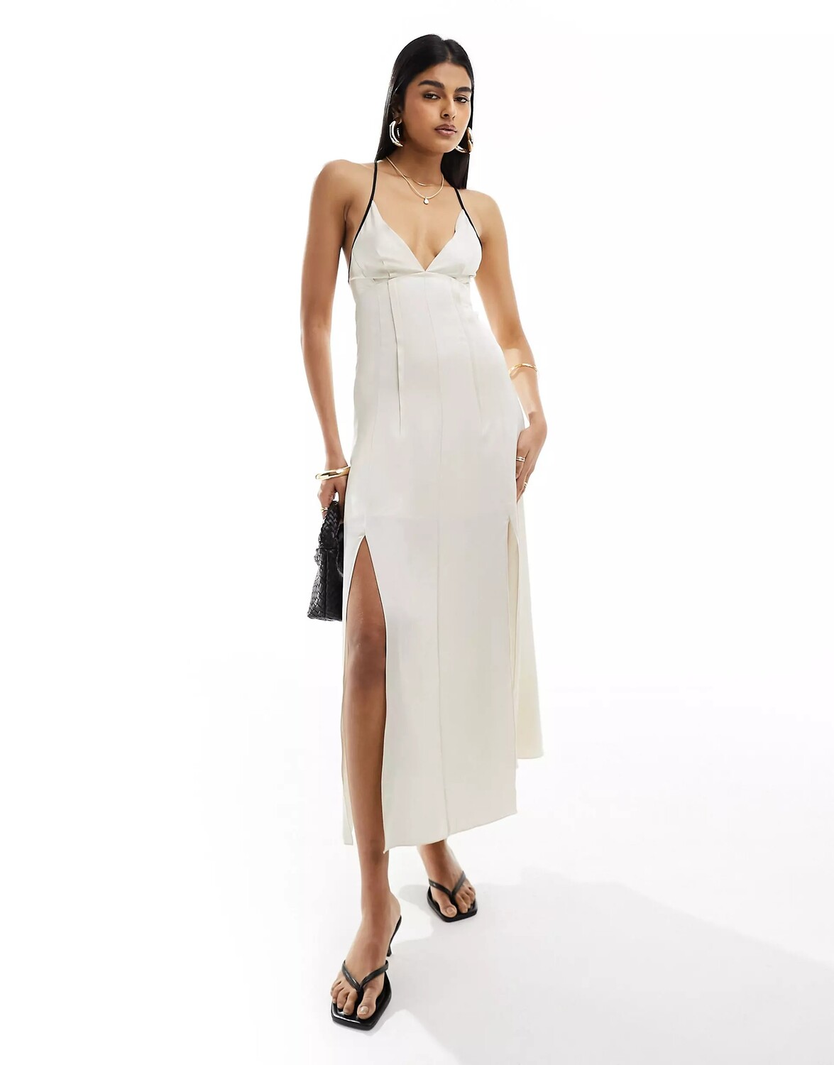

Платье макси & Other Stories Strappy With Low Back, белый