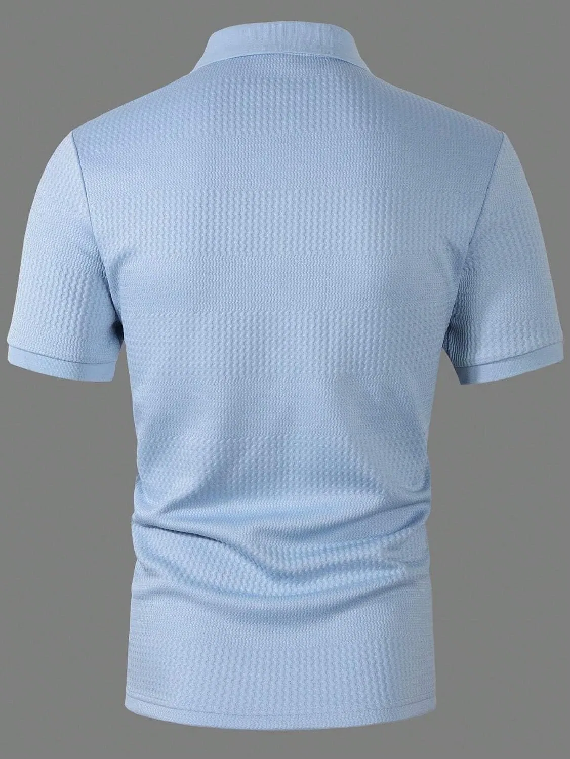 Мужская хлопковая футболка с коротким рукавом, Baby Blue — фото 3