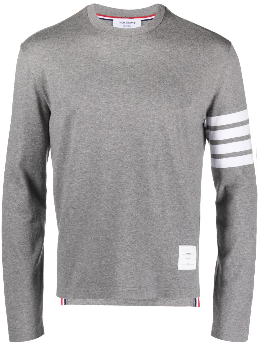

Толстовка с принтом 4-Bar Stripe 2003 THOM BROWNE, серый